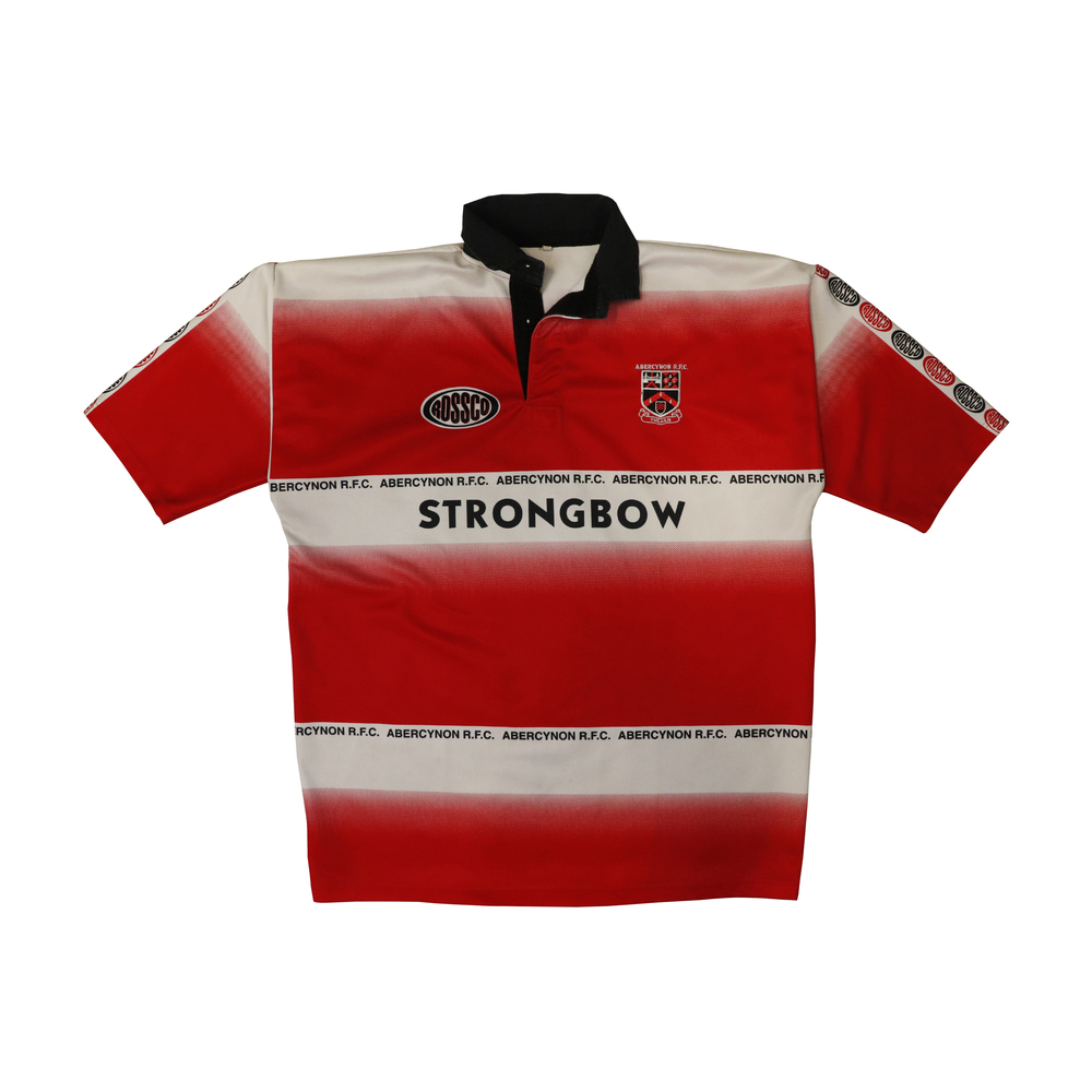 Vintage Rossco Abercynon RFC Gradient Rugby Shirt Size XL